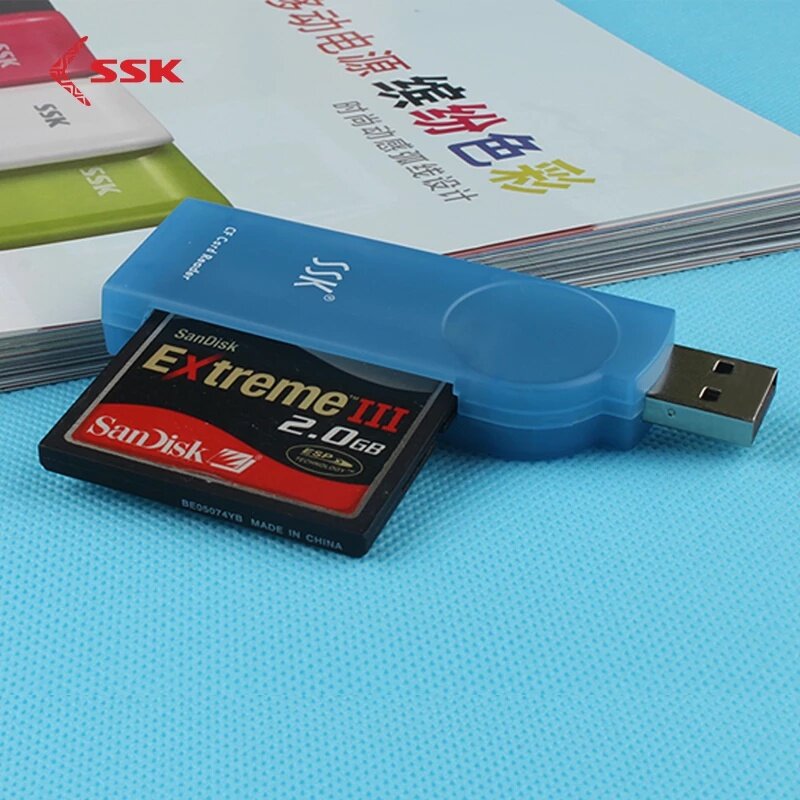 SSK CF Card Reader USB2.0 Compact Flash USB Card Reader
