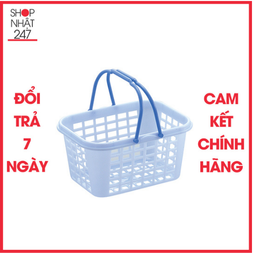 Giỏ nhựa đựng đồ có quay xách Inomata nội địa Nhật Bản