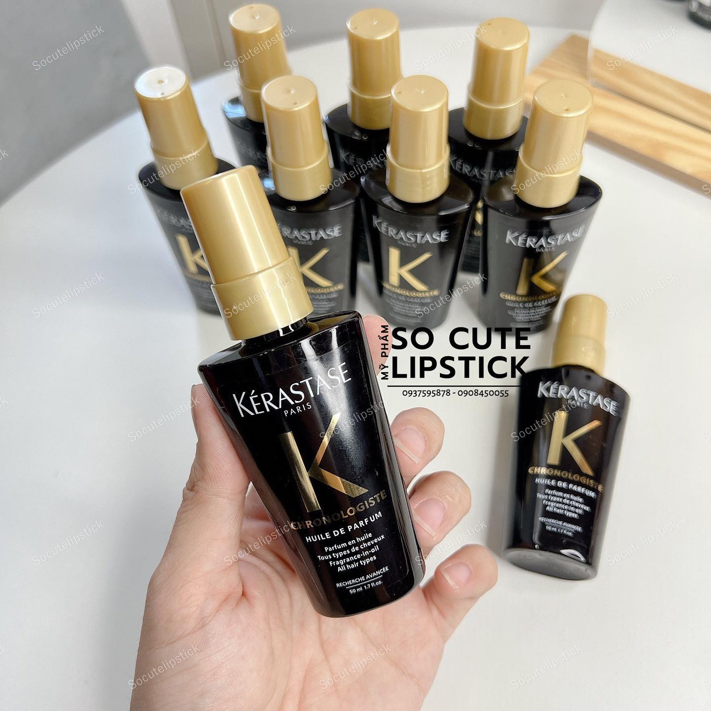 Dầu Dưỡng Tóc Kerastase Elixir Ultime 50ml - Hồng - Vàng - Đen