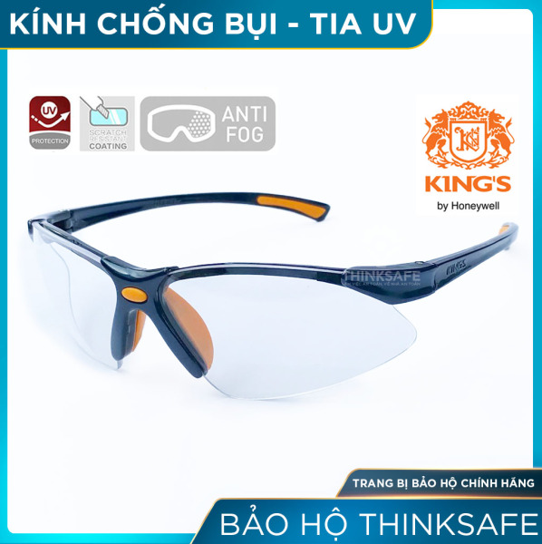 Giá bán Kính bảo hộ Kings KY311B kính chống bụi mắt kính chống trầy xước chống tia UV (trắng trong suốt) - Bảo hộ Thinksafe