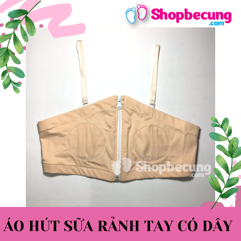 Áo hút sữa rảnh tay có dây