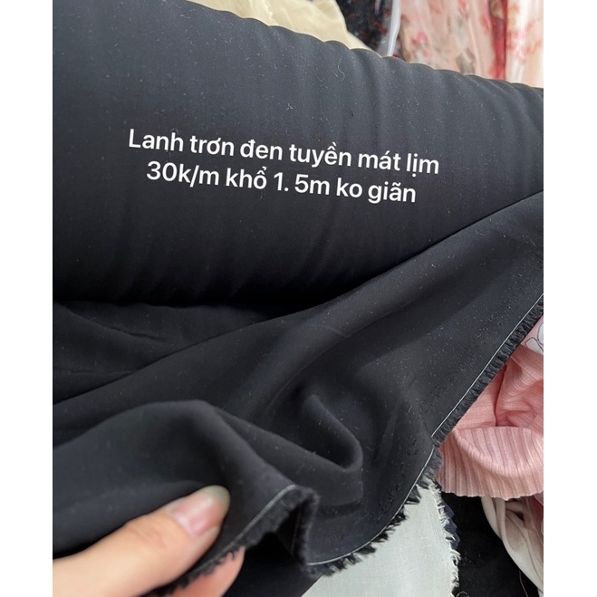 Vải lanh cotton 100% cotton có 8 màu sắc- siêu mát -mềm mịn- chỉ 30k.1m