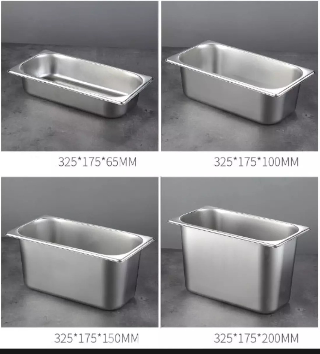 [HCM]Khay Buffet 1/3 inox cao cấp