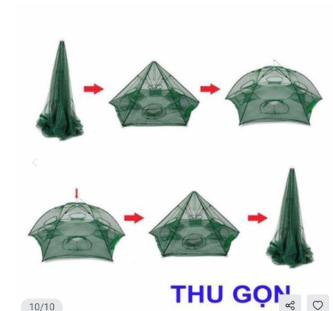 Lưới bát quái bắt cá 8 cửa