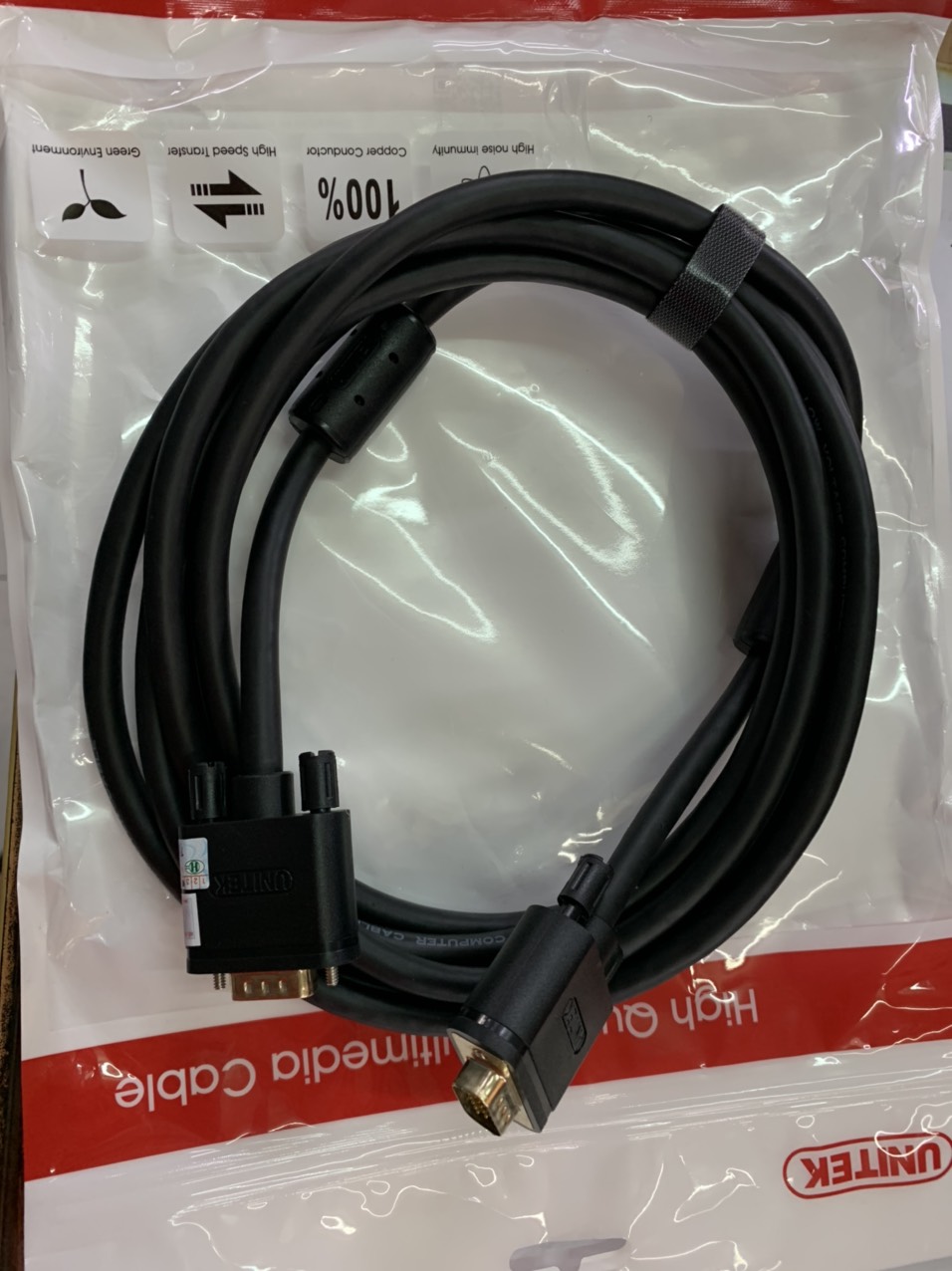 CÁP VGA RA VGA 3M UNITEK Y-C504G