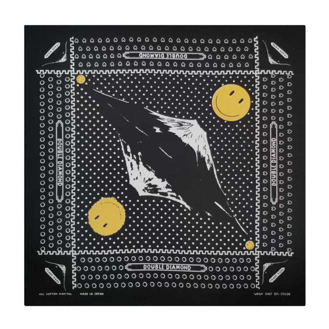 Khăn bandana núi lửa mặt trời cotton size 55x55cm - Maben