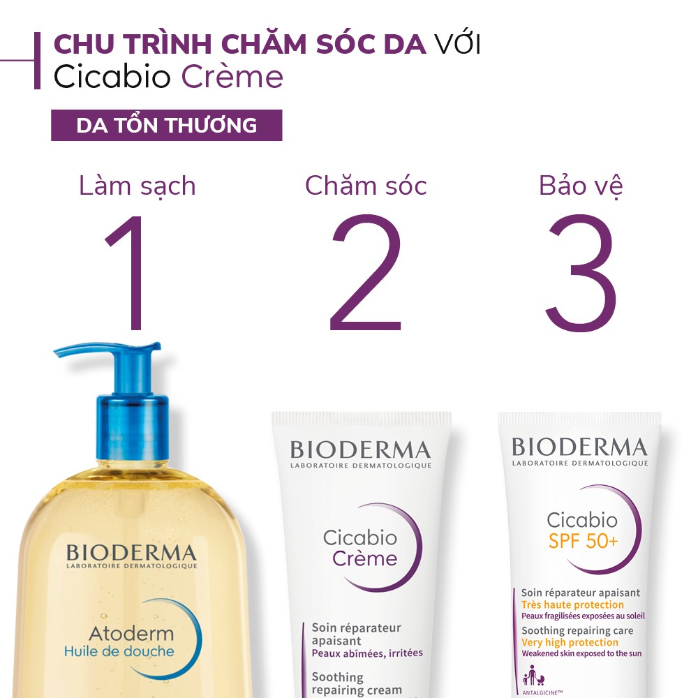 Kem Phục Hồi Da Bioderma Cicabio Cream 40ml