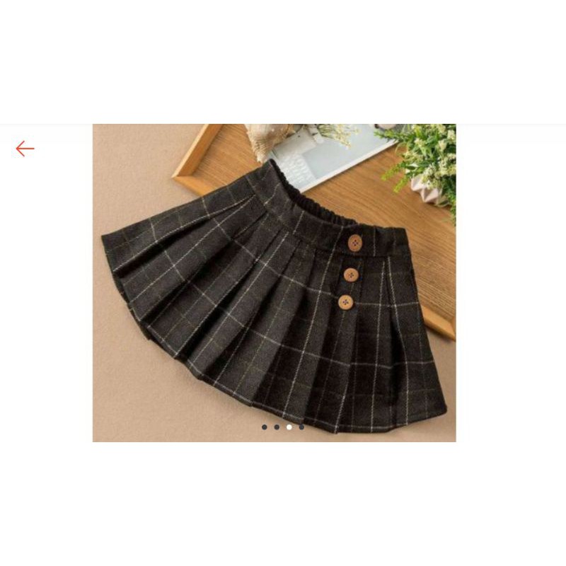 chân váy xếp ly bé gái hàng cúc CV008