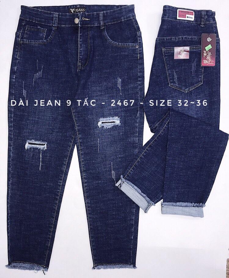 [HCM]QUẦN JEAN 9 TẤC BIG SIZE CO DÃN MẠNH LƯNG CAO 2467
