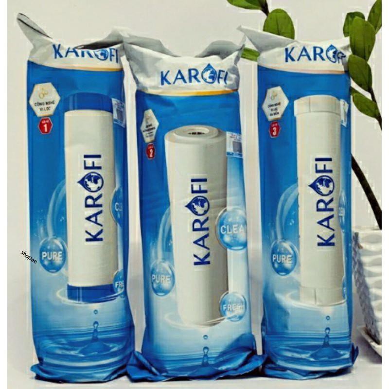 Bộ lõi lọc thô karofi 💖 lõi 1,2,3 máy ro 💖cam kết chính hãng - đổi trả trong vòng 7 ngày --- lõi lọc karofi