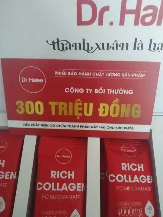 COMBO 5 HỘP COLLAGEN LỰU ĐỎ DR HALEE (1 HỘP 14 GÓI)