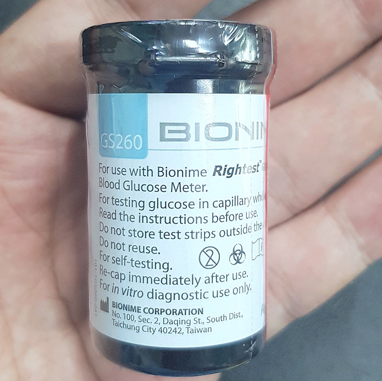 [HCM]Que thử đường huyết BIONIME lọ 25 que