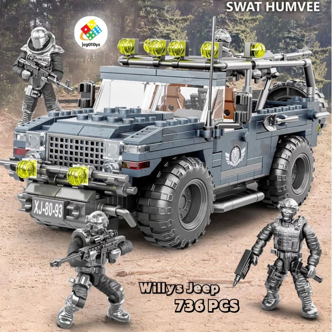 Lego 1200 pc crawler tank building blocks military tank assembly model toy armored tank war