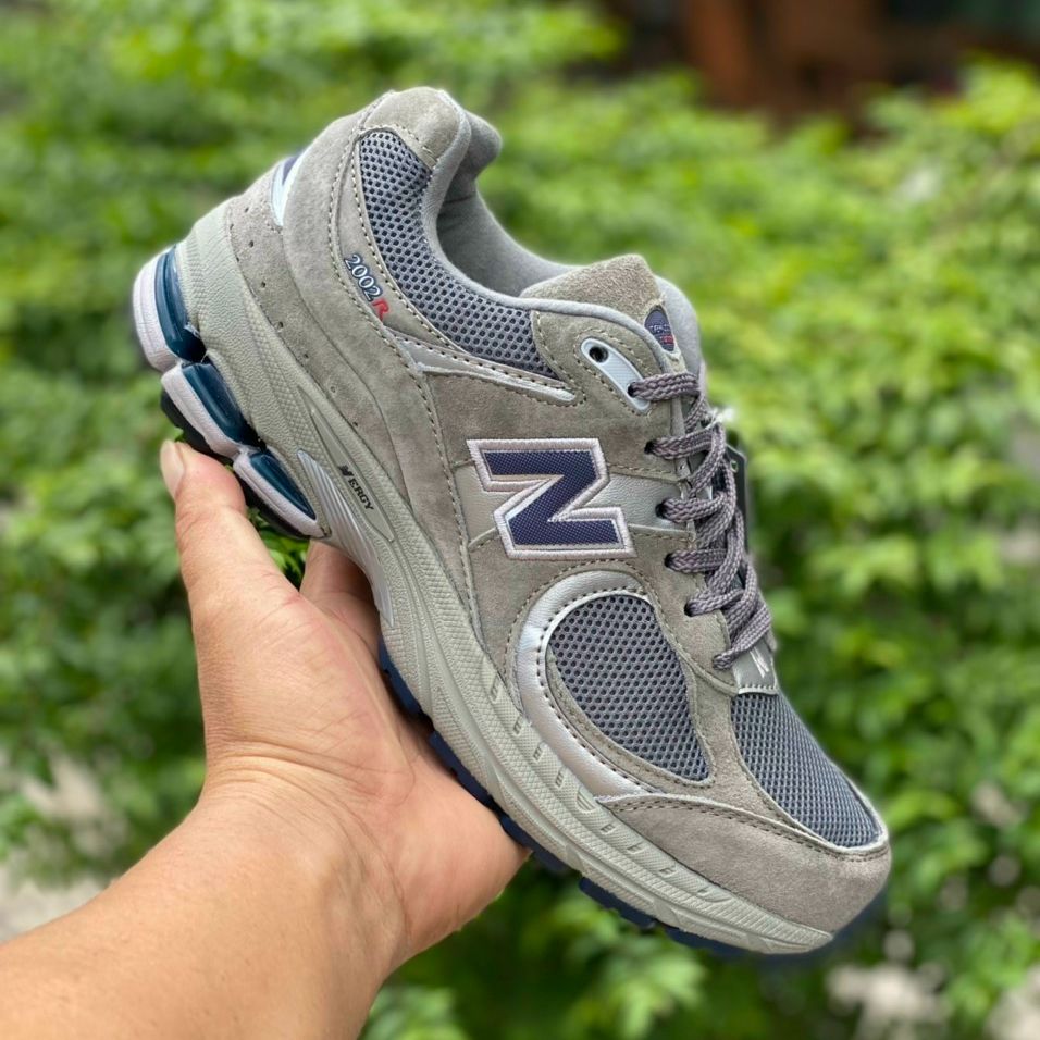 BiG SALE Of50% Giày Nam Balance NB 2002r Da Bò gray and brown Êm Chân