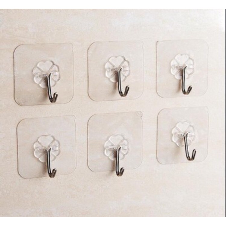 Set 10 Móc Dán Tường trong suốt thần thánh siêu dính