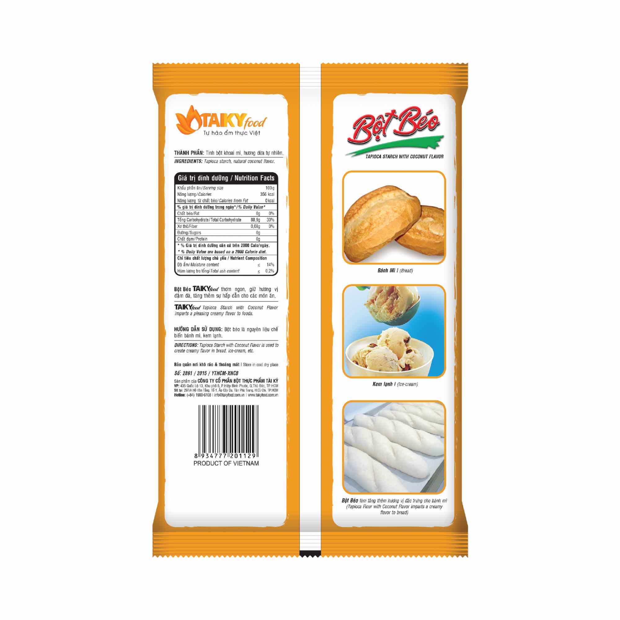 Bột Béo Vàng Tài Ký 1kg