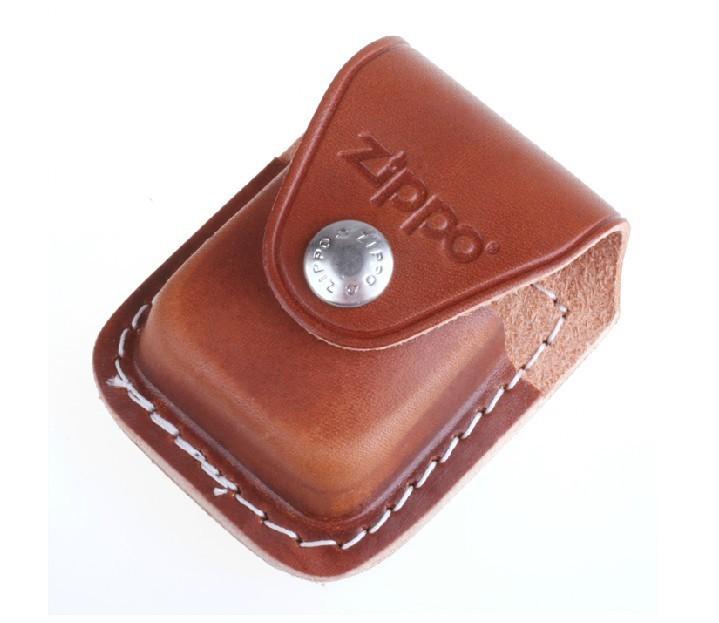 Bao Da Đựng Vỏ Hộp Quẹt Bật Lửa Zippo Cao Cấp (Nâu)   (KHÔNG GAS, KHÔNG XĂNG)