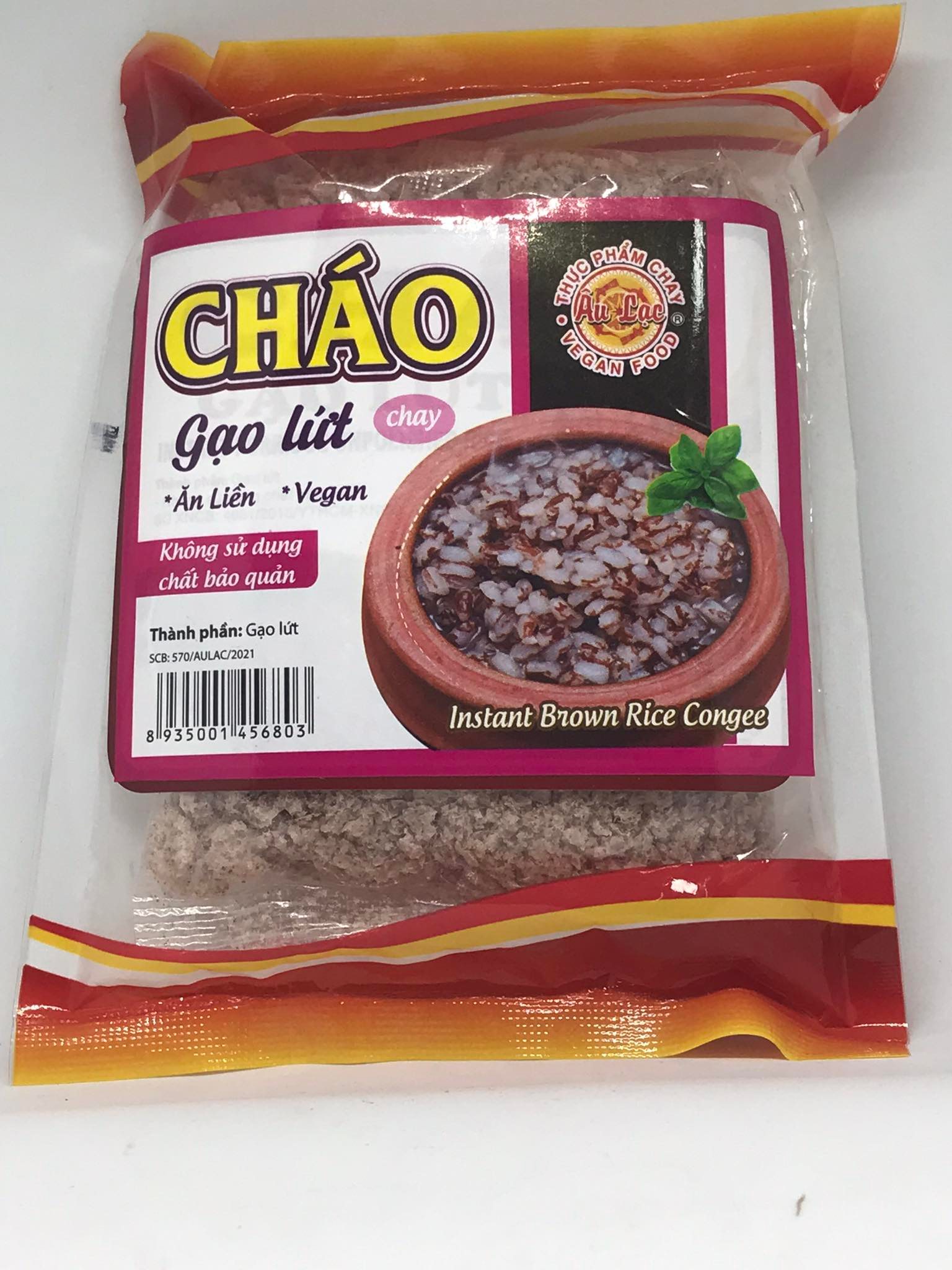 Cháo Gạo Lức Chay Âu Lạc - Gói 40g