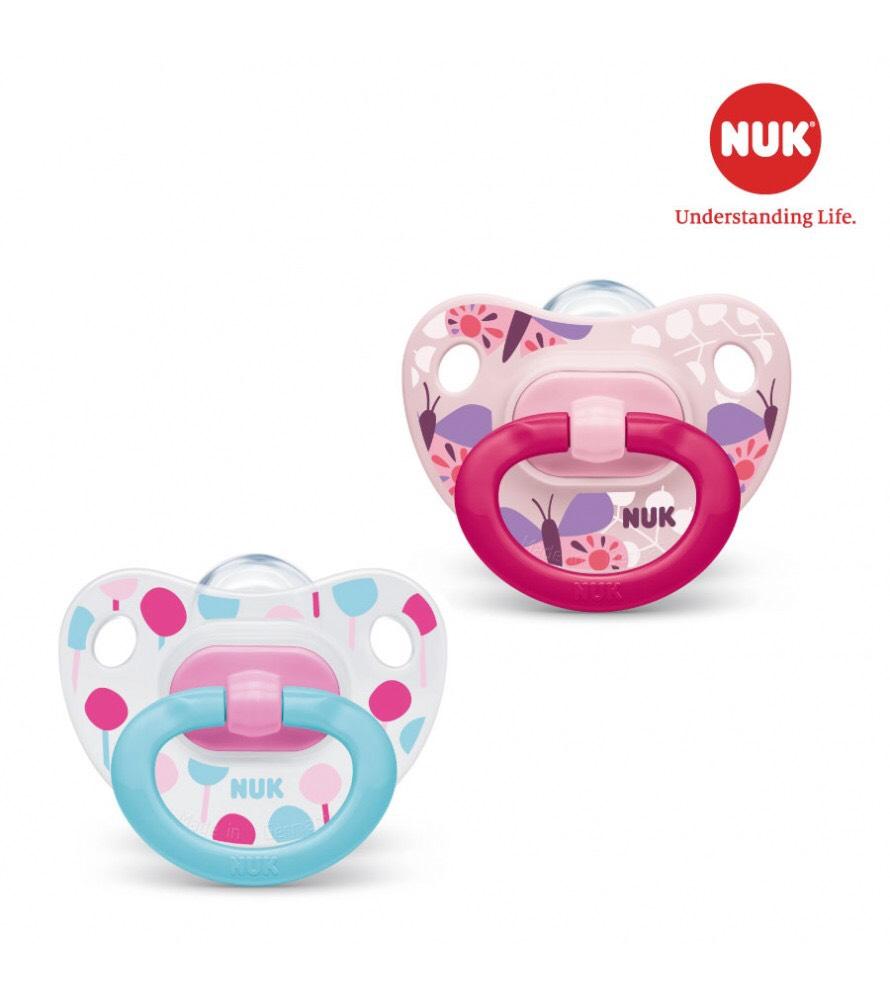 [HCM]BỘ 2 TY GIẢ NUK SILICON CLASSIC 0-6M6-18M