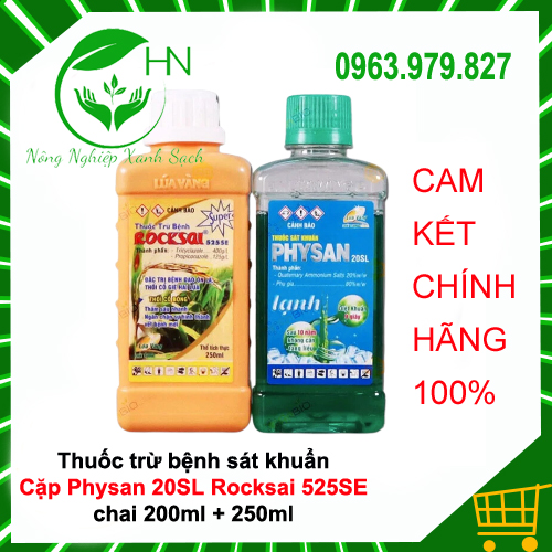 Cặp PHYSAN ROCKSAI - Thuốc trừ khuẩn