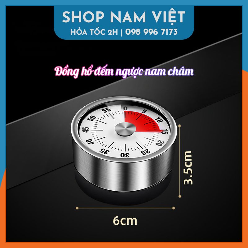 Đồng hồ hẹn giờ 60 phút có nam châm hít