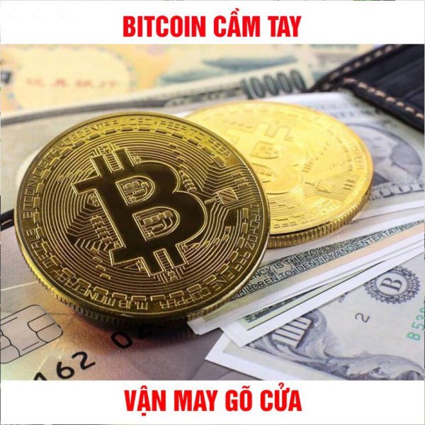 [GIÁ SỐC] Đồng xu Bitcoin Phong Thủy 💰mạ vàng 24k💰- Quà tặng lưu niệm Đồng xu may mắn cho các trader MUA ĐÁY - BÁN ĐỈNH