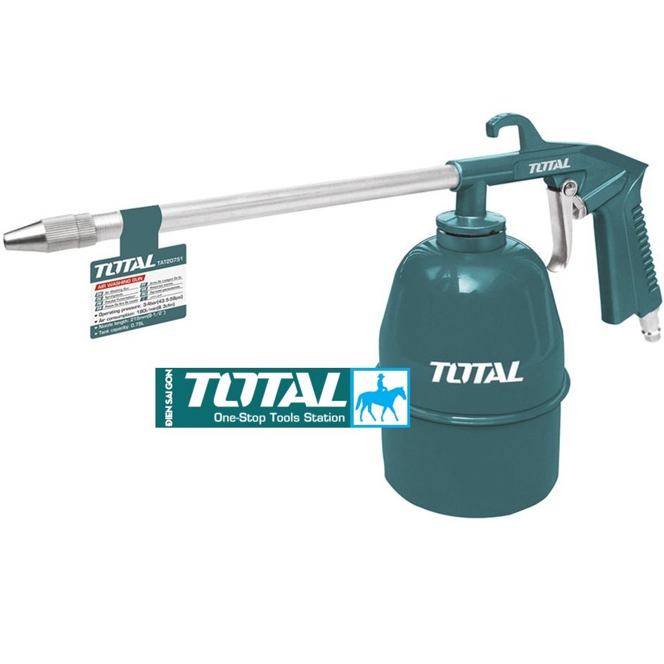 Bộ dụng cụ bình châm nhớt bình 0.75l 750cc vòi phun dài 215mm total tat20751 awg1001 điện sài gòn