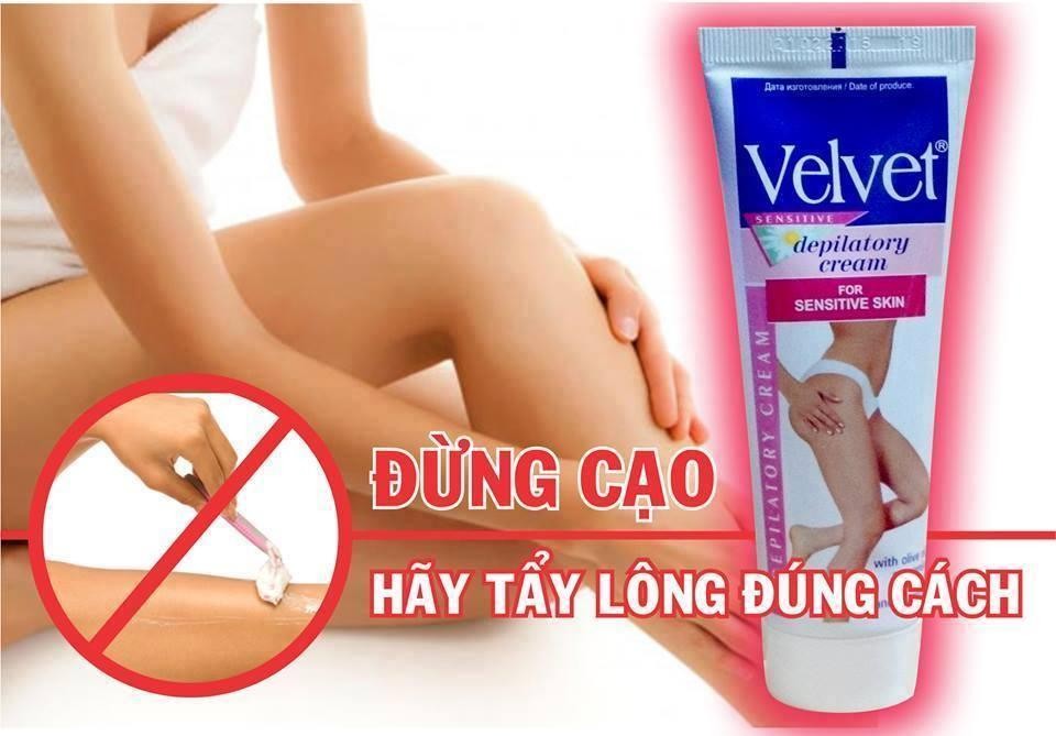 Kem tẩy Lông Velvet Sensitive của Nga 100ml