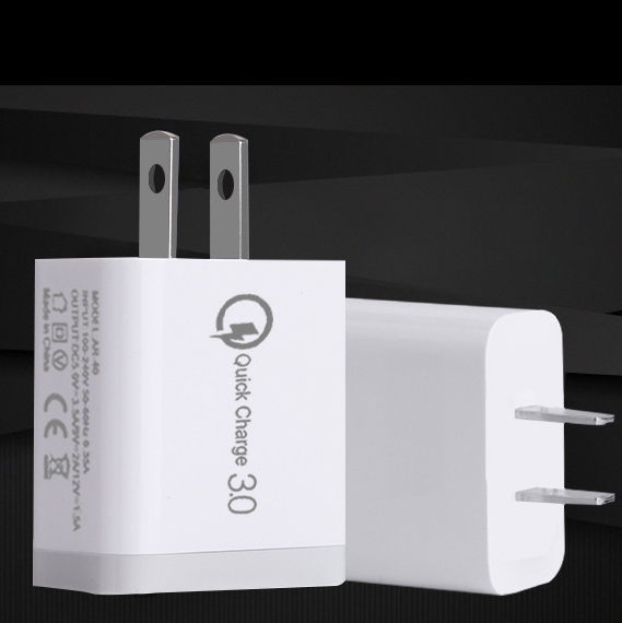 Củ sạc nhanh 18W, QC 3.0, 1 cổng usb 3.0, chân dẹt