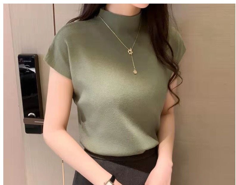 [HÀNG QUẢNG CHÂU] Áo len nữ hàn quốc áo len cộc tay cánh rơi hàng quảng châu cao cấp  Panosi - Mã A507