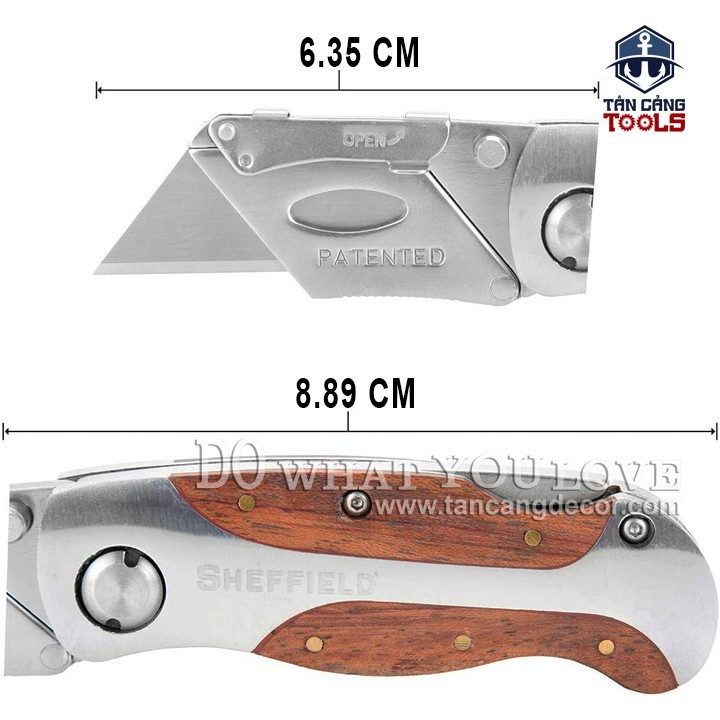 Dao rọc cáp Sheffield S067217 kèm 10 lưỡi dao