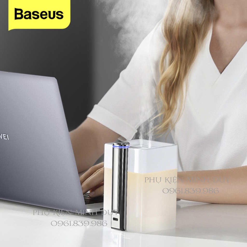 Máy phun sương tạo ẩm Baseus Time Magic Box Double Spray Humidifier (2000mAh, 550ml, sử dụng liên tục tới 8 giờ)