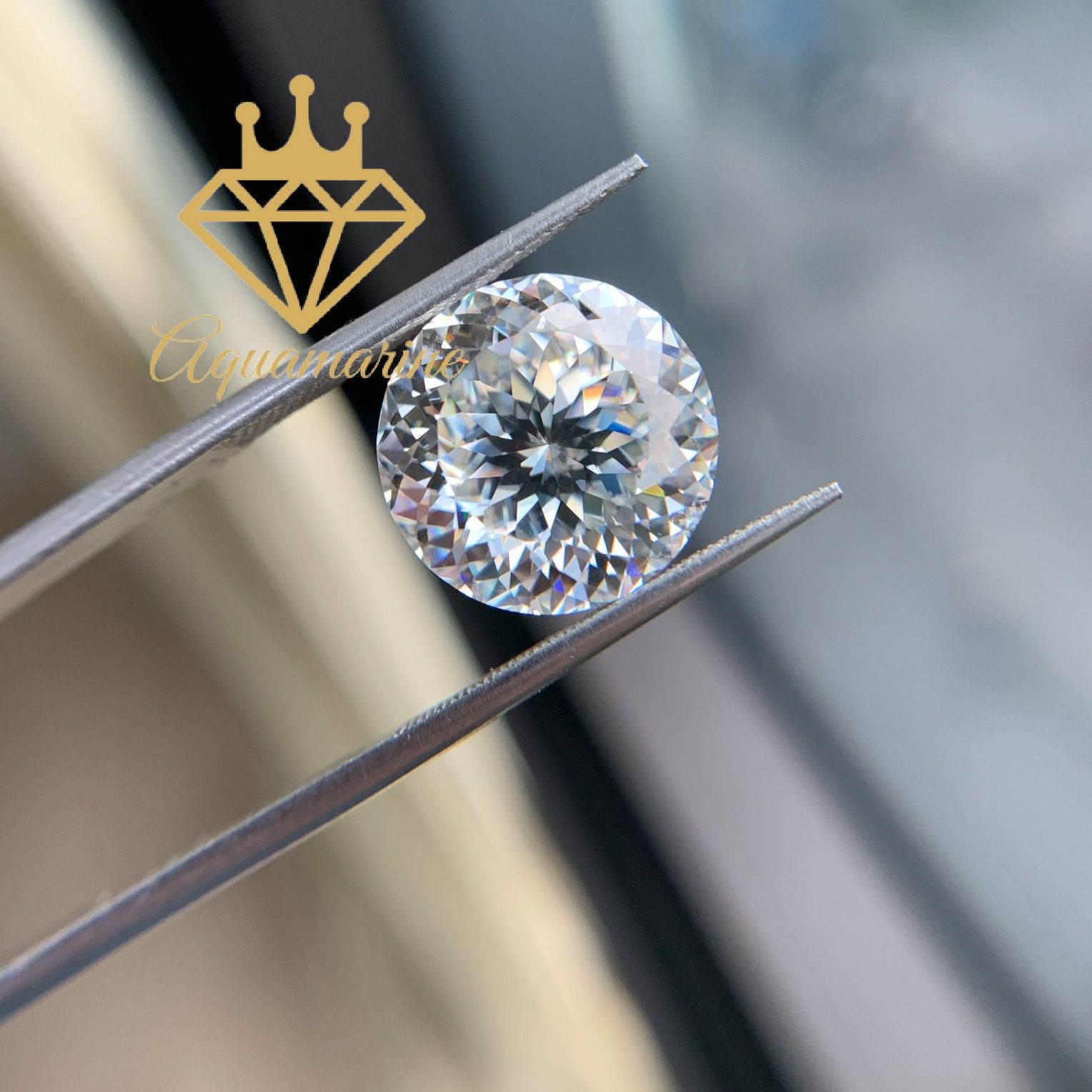Kim cương nhân tạo Moissanite giác cắt hoa cúc Portuguese