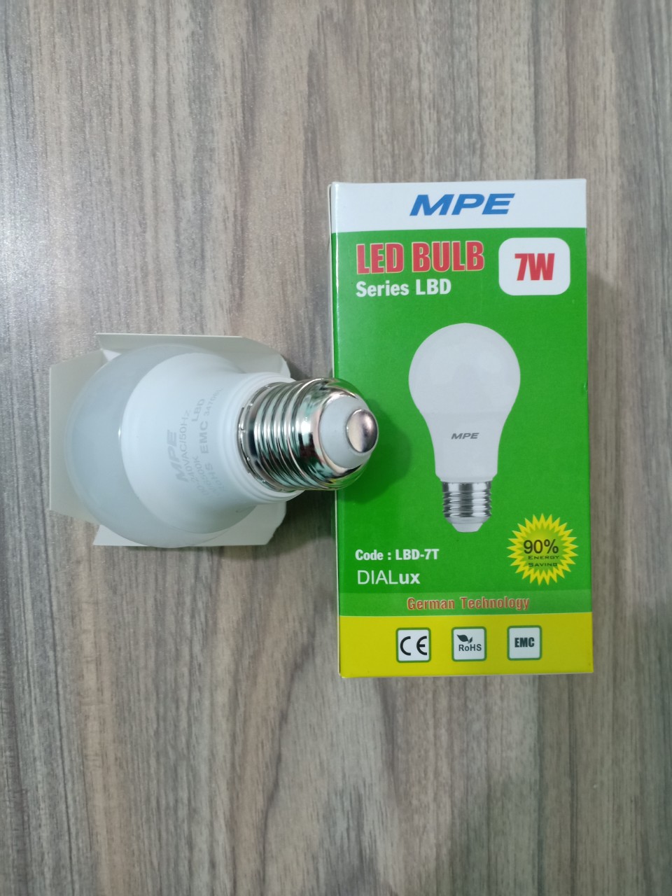 Đèn led bulb 7w MPE Bảo Hành 2 Năm