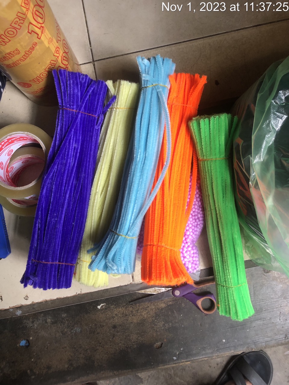 100 cọng kẽm nhung làm tóc Dài 30cm