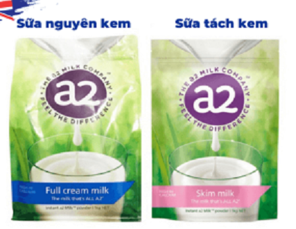 A2 pure cream and fatty milk