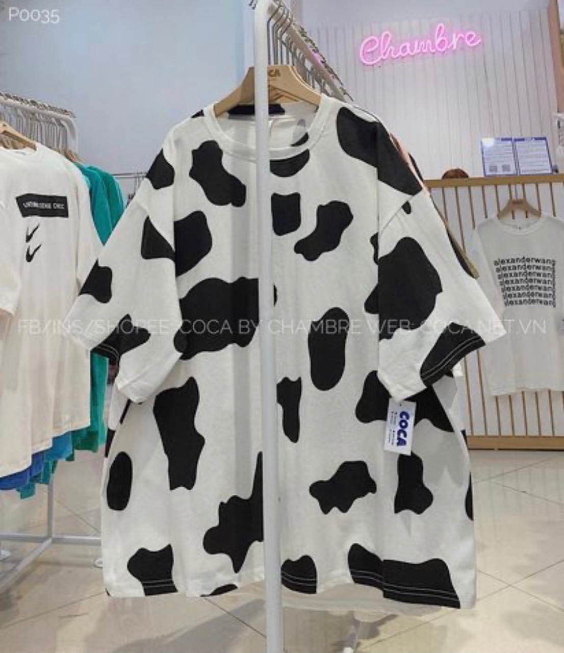 SET QUẦN SUÔNG ĐEN + ÁO THUN BÒ SỮA