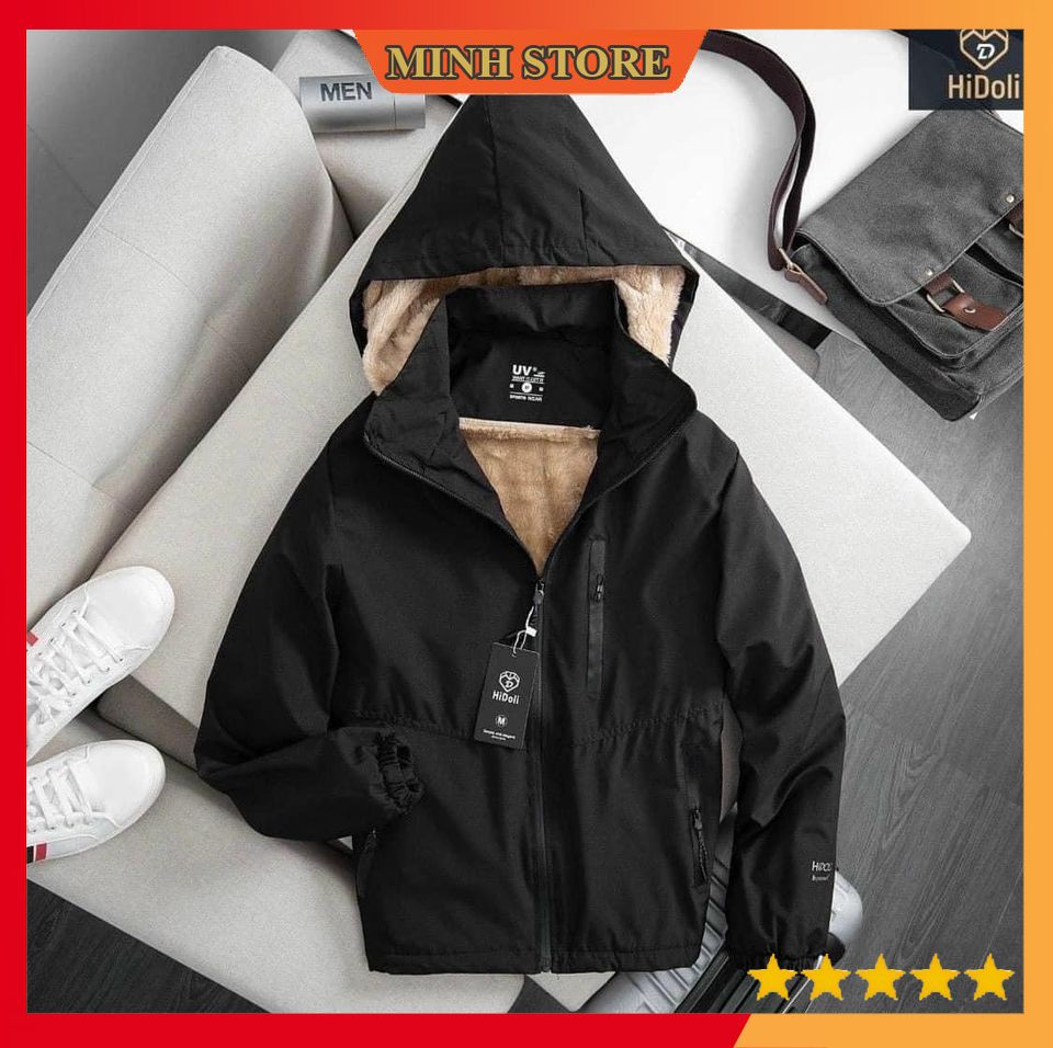 Áo khoác nam nữ lót lông cao cấp áo gió lót nỉ nam nữ siêu ấm cản gió chống nước ag02 - minhstore