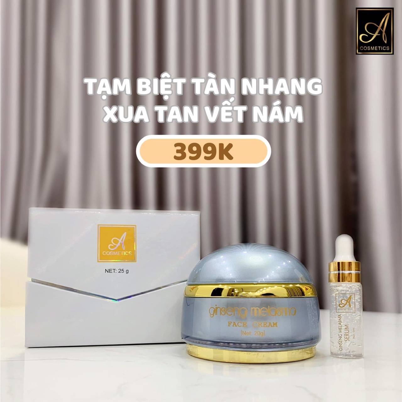 Kem Face Nám Nhân Sâm Phương Anh Cosmetics ( TẶNG KÈM SERUM)