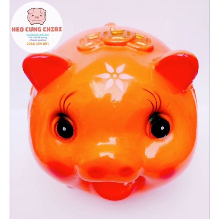 [Xưởng SX] Lợn đất - Heo đất tiết kiệm truyền thống size To - lợn cười