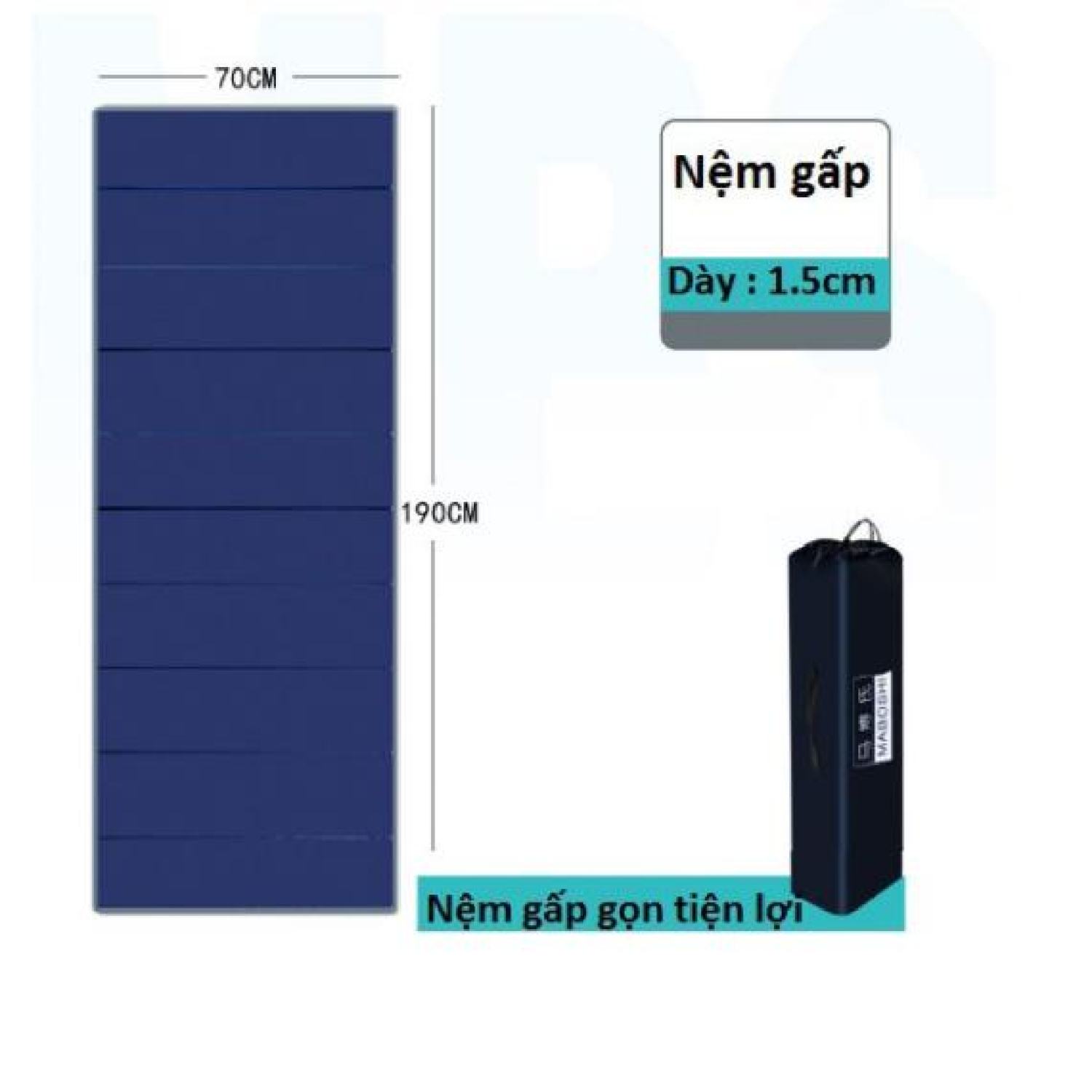 Nệm gấp ngủ trưa văn phòng, đệm ngủ trưa văn phòng gấp gọn - nệm ngủ 1 người văn phòng gấp gọn