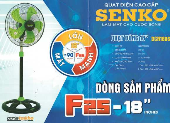 Quạt đứng công nghiệp Senko DCN1806