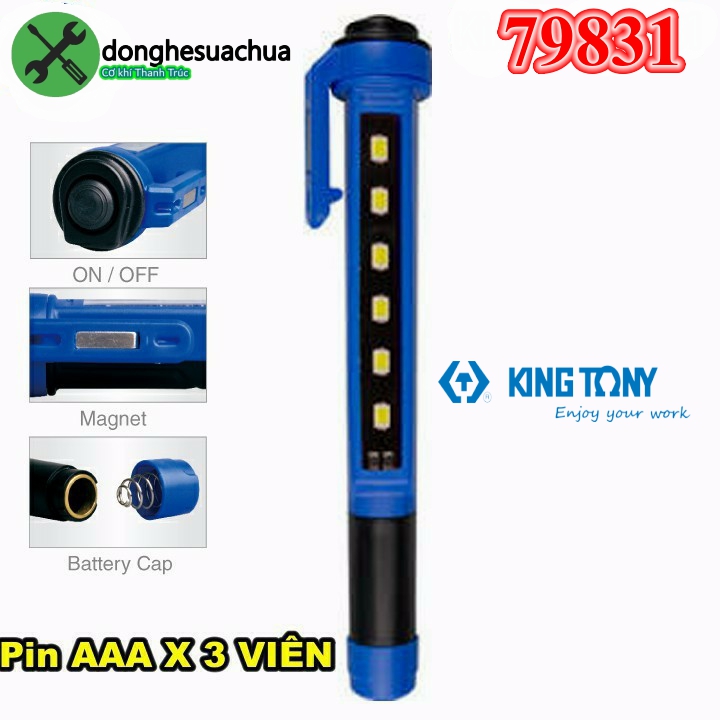 Đèn Led sài pin cầm tay Kingtony 79831