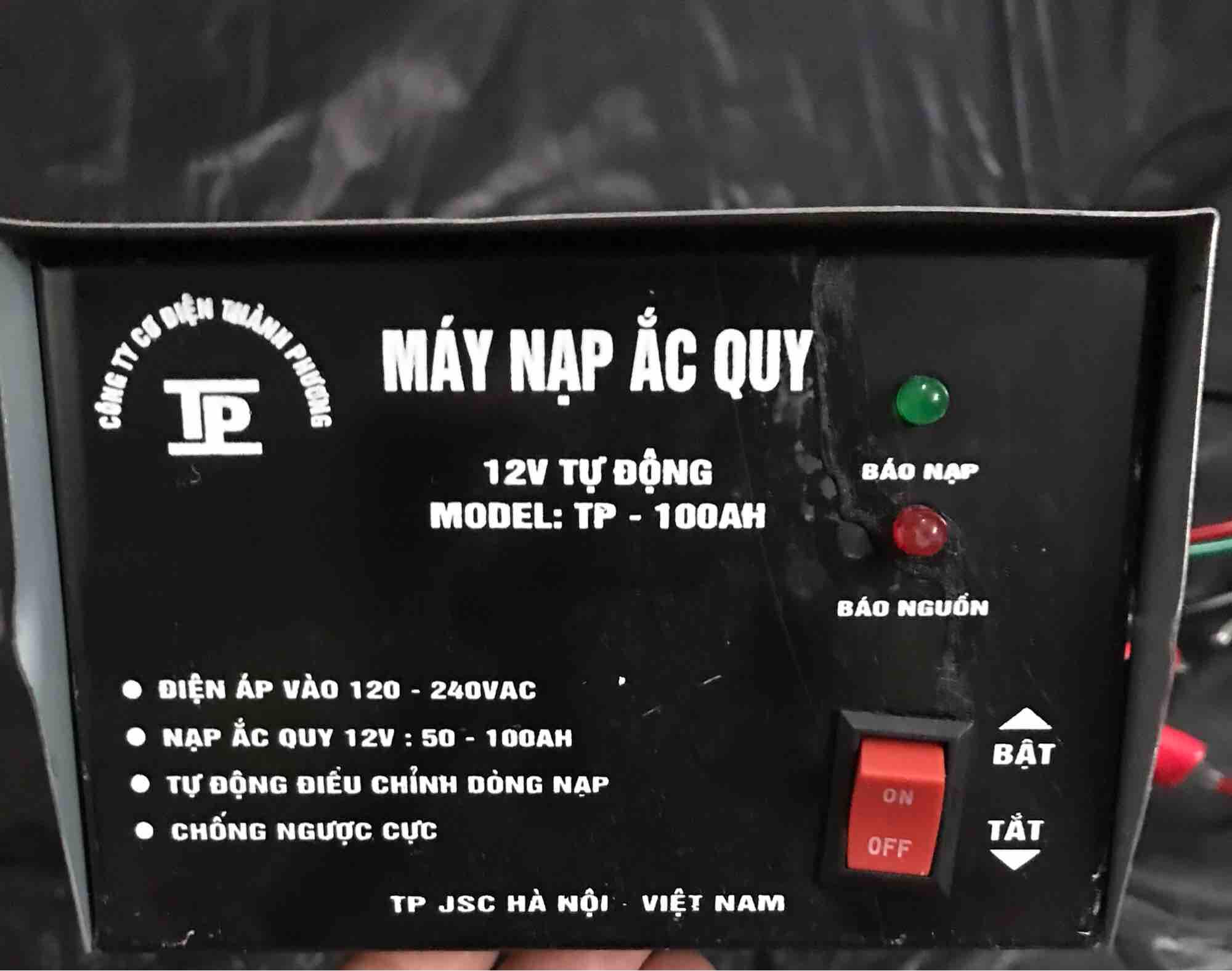 Máy sạc ắc quy tự động 12v . 50ah-100ah