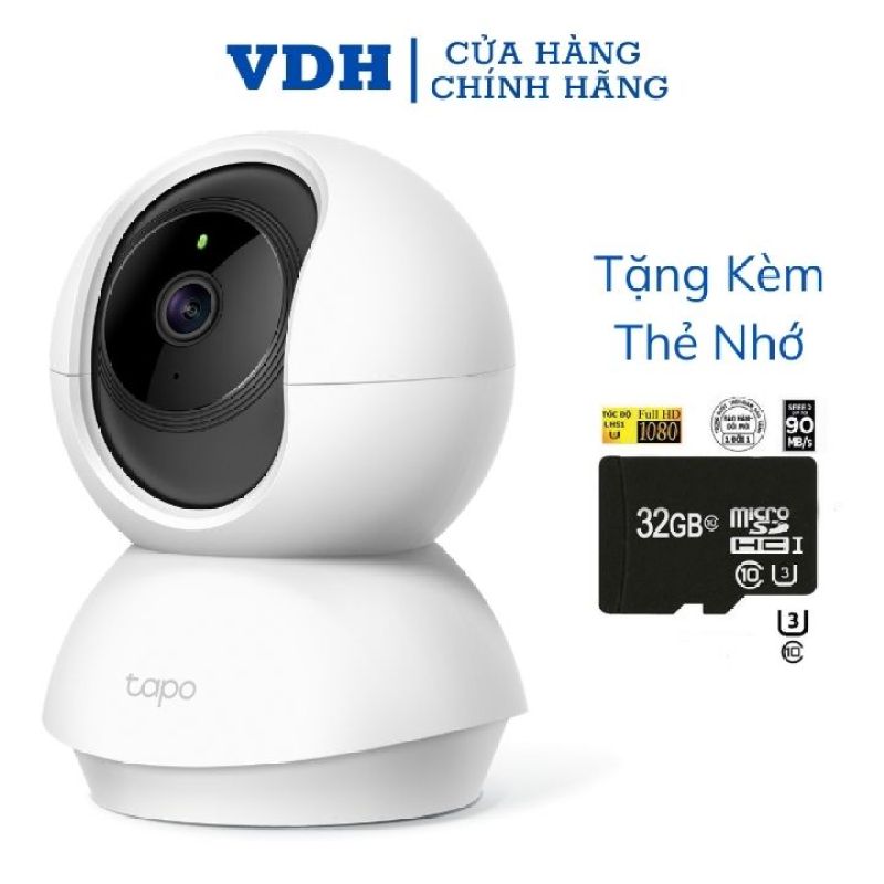 Camera wifi TP-Link full HD 1080P 360 độ Tapo C200, giám sát , an ninh TP link tặng thẻ nhớ 32G,VDH STORE