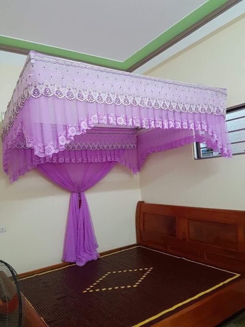 (CHỈ CÓ MÀN CHƯA CÓ KHUNG) Màn khung vuông ren Lạnh(gồm đỉnh màn về phần thân màn) - NHIỀU MÀU LỰA CHỌN