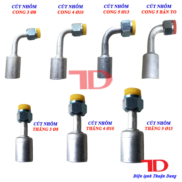 Curved Aluminum Elbow, Straight Elbow 8, 10, 13 - Thuan Dung Refrigeration