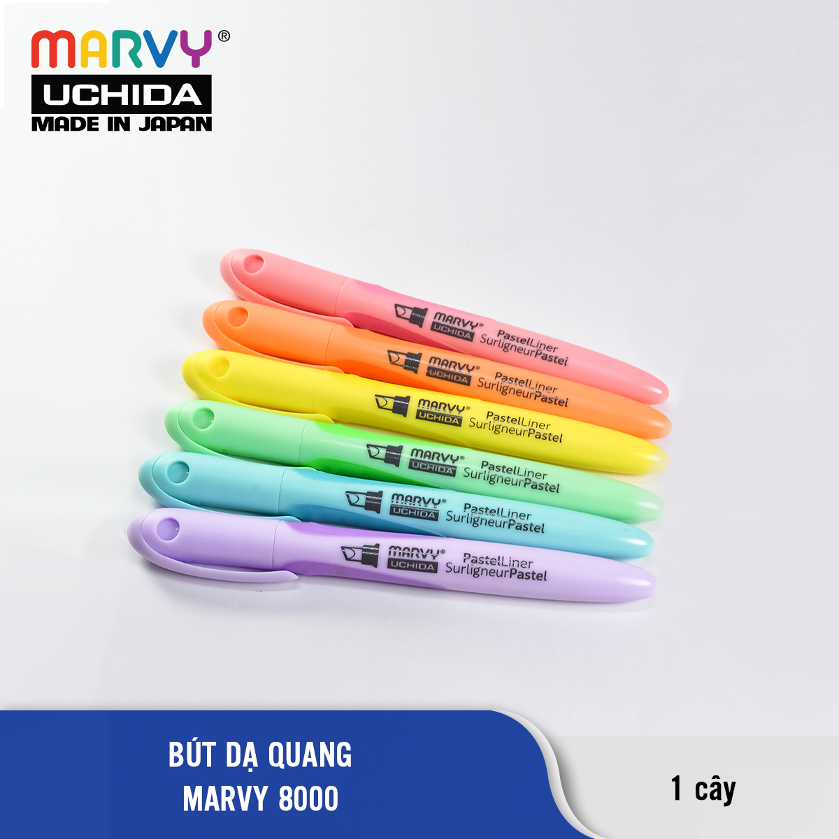 Bút dạ quang Marvy 8000 pastel