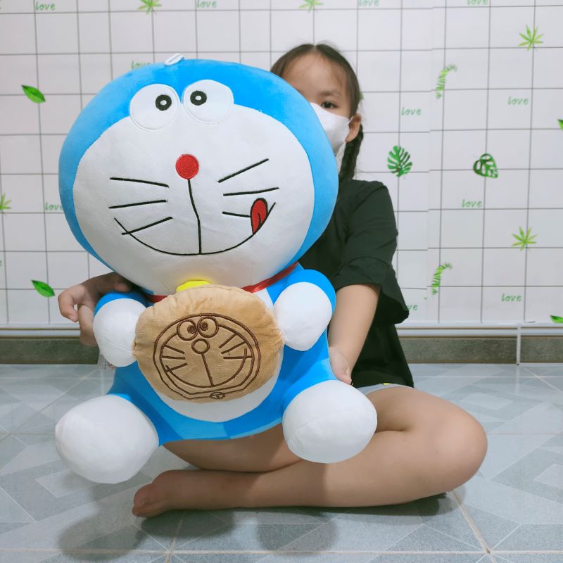 Thú bông doraemon thú nhồi bông mèo máy doremon nhiều màu mềm mịn cao cấp cho bé