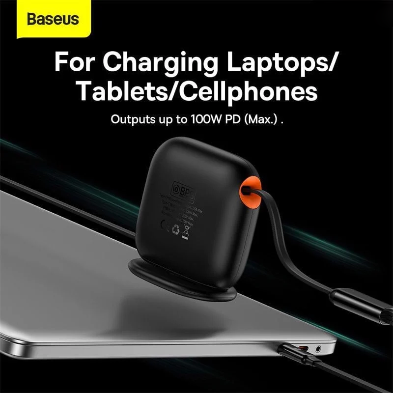 Cáp Sạc Đa Năng Baseus Traction Series Retractable 3-in-1 Fast Charging Cable Desktop Organizer (Type-C to M+L+C 100W 1.7m)